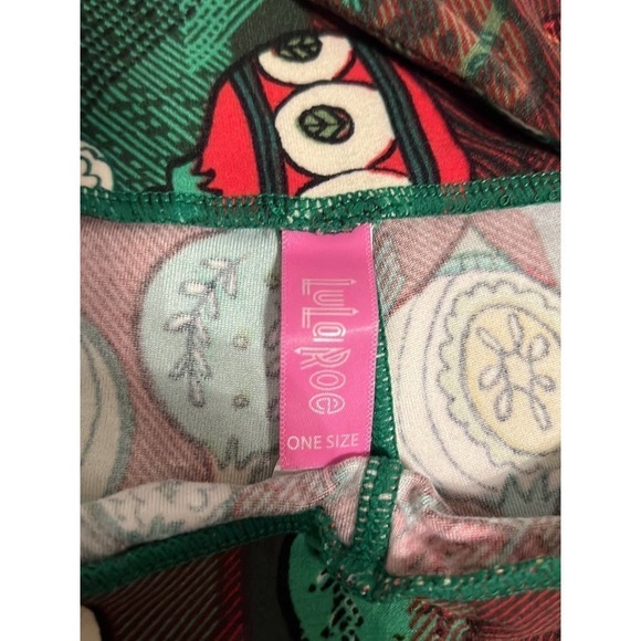LuLaRoe Christmas Holiday‎ Ornament Leggings OSFM - Picture 3 of 4